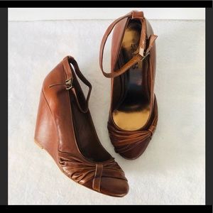 Bakers Leather Charmed Life Ankle Strappy Wedge Heel